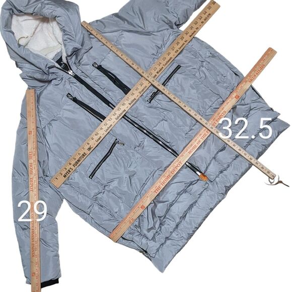 NEW Orolay Universe classics thickened down jacket coat parka gray women's 4XL - Picture 3 of 11